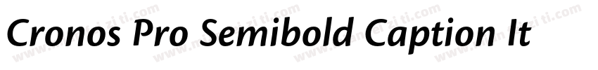 Cronos Pro Semibold Caption Italic字体转换